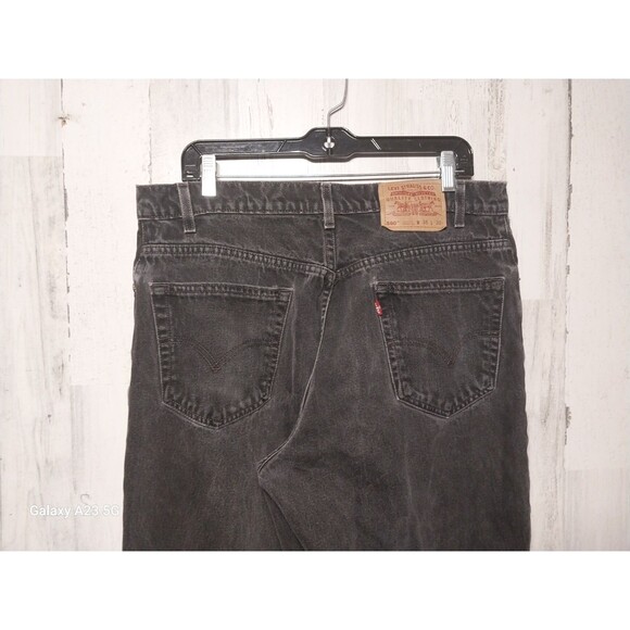 Levi's 560 Loose Fit Tapered Leg Size 36x30 Black 90s Distressed - Picture 4 of 6